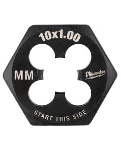 MLW49-57-5354 image(2) - Milwaukee Tool M10-1.00 mm 1-Inch Hex Threading Die