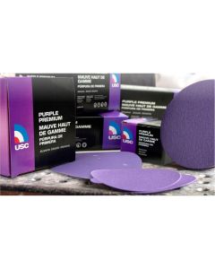 USA999105 image(0) - USC ABRASIVES Purple Premium 999105 Vacuum Perforated Abrasive Sheet Roll, 2-3/4 in W x 25 yd L, P040 Grit