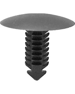 AUVECO AP20316 Single Head Door Frame Spacer Retainer, 1 in Dia Bottom Head, Nylon, Black