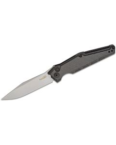 KER7900CF image(0) - Kershaw Launch 7 Automatic Push-Button Lock Clip Point Blade EDC Folding Knife - Carbon Fiber Black - $1000 Min Vendor Direct Auto Knives Only. Cannot Ship to CA, CO, CT, DE, MN. Contact Sales Rep.