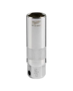 MLW48-22-9551 image(1) - Milwaukee Tool 3/8" Drive 5/8" Spark Plug Socket
