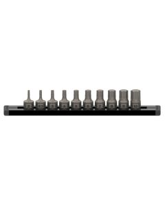 GETDDHAM10S image(1) - Grip Edge Tools 10-PC 1/4'' Dr Metric RPT Dual Action Driver set