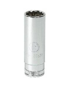 GearWrench 1/2 Inch Drive 12 Point Deep Metric Socket 27mm