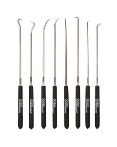 ULLCHP8-L image(1) - Ullman Devices Corp. 9-3/4" Long 8 Piece Hook & Pick Set