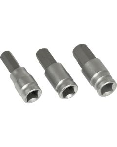 WLMW86023 image(1) - Wilmar Corp. / Performance Tool 3 Piece Large Hex Bit Socket Set