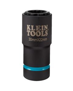 KLE66051E image(0) - Klein Tools 2-in-1 Metric Impact Socket, 12-Point, 17 x 13 mm