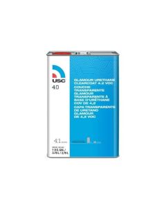 USC40-1 image(0) - US Chemical 40-1 40 High-Build Glamour Urethane Clear Coat, 1 gal, 4:1 Mixing
