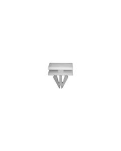 AUVECO 20774 Rocker and Grille Molding Clip, (9/16 x 13/16 in Top x 5/8 x 13/16 in Bottom) Head, Nylon, White