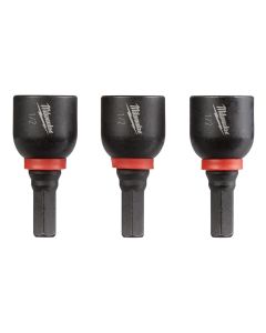 MLW49-66-4517 image(3) - Milwaukee Tool SHOCKWAVE Impact Duty 1/2&rdquo; Insert Magnetic Nut Driver 3PK