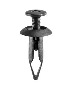 AVCAP14992 image(0) - AUVECO AP14992 Push/Screw-Type with Closed End Retainer, 19/32 in Dia Head x 29/32 in L Stem, Nylon, Black