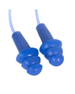 Jackson Safety Jackson Safety - Earplugs - H20 Metal Detectable - Reusable  - Corded - Blue - NRR 26 - Buk Buy (100 Pair Per Dispenser Box,, 4 Boxes Per Carton)