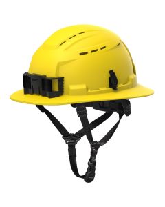 MLW48-73-1652 image(0) - Milwaukee Tool BOLT Yellow Full Brim Vented Safety Helmet &hyphen; Type 2, Class C