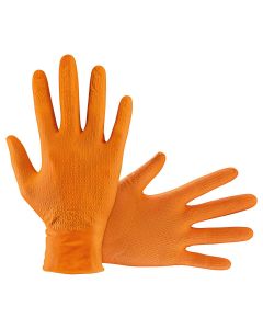SAS Safety GLOVES NITRILE 7 MIL POWDER FREE 2XL ORNG