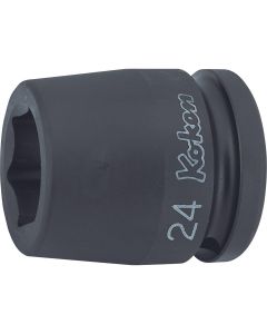KKN16400M-33 image(0) - Ko-ken USA 16400M-33 3/4 Sq. Dr. Socket 33mm 6 point Length 55mm