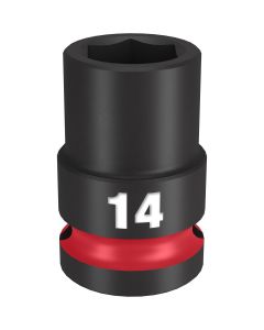 Milwaukee Tool SHOCKWAVE Impact Duty  1/2"Drive 14MM Standard 6 Point Socket