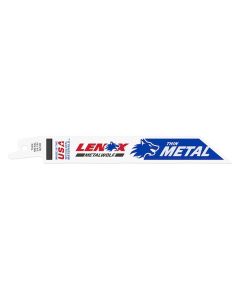 LEX20568624R image(1) - Lenox Tools 6 Inch 24 TPI Bi-Metal Reciprocating Saw Blades - 5 Pack