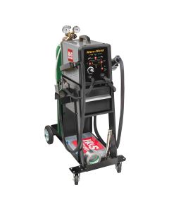 H&S AutoShot UNI-8100 Nitrogen Plastic Welding System Built-in Compressor, 2-Torch, Cart and Gas Cylinder