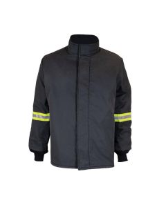 OBRTCG140B-CT-ES-S image(0) - OBERON Coat - Arc Flash - 140 Cal TCG Ultralight - With Escape Strap - Color: Black - Size: Small
