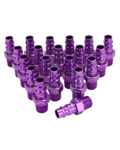Milton Industries HighFlow Plugs, V-style Purple,1/4" MNPT