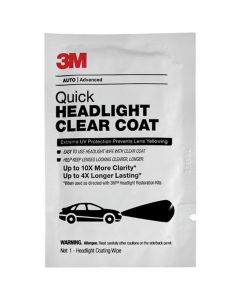 MMM32516 image(0) - 3M 32516 Quick Headlight Clear Coat Wipe, Milky White, Liquid