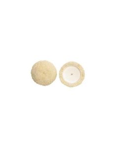 SMA59-335 image(0) - S.M. Arnold 59-335 Polishing Pad, 3-1/2 in Dia, 1/2 in THK, Loop Attachment, Wool Pad, Yellow