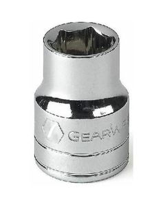 GearWrench 1/2 Inch Drive 6 Point Standard SAE Socket 1-1/4 Inch