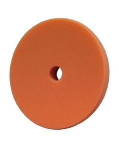 PES890195 image(0) - Presta PACE 890195 Single Sided Medium Cutting Pad, 6-1/2 in Dia, Hook and Loop Attachment, Foam Pad, Orange