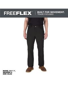 MLWM651B-3630 image(1) - Milwaukee Tool FREEFLEX Tech Pants - Black 36 X 30