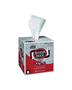 Tork Molnlycke ShopMax 450137 Centerfeed Wiper, 216.67 ft L x 9 in W, 200, White, Centerfeed, 1 Plys