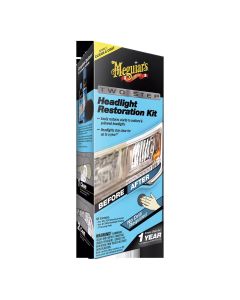 MEGG2970 image(0) - Meguiars G2970 Two-Step Headlight Restoration Kit, 28.8% VOC Content, Lime, Lemon Odor/Scent