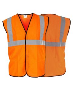 SAS Safety Class-2 Hi-Viz Orange Vest, XXXL