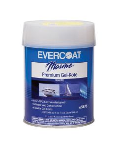 Fibre glass Evercoat 105675 Premium Gel-Kote, 1 qt Can, High Gloss White, Paste