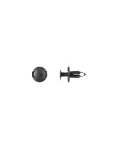 DCO1860PK image(0) - Disco Automotive Hardware 1860PK Push-Type Retainer, 20 mm L Stem x 5/16 in Hole, Nylon, Black