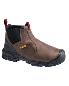 FSIA7342-12W image(0) - Avenger Work Boots Ripsaw - Men's Mid-Top Slip-On Boots - Aluminum Toe - IC|EH|SR|PR|MT - Brown/Black -Size: 12 - E - (Wide)