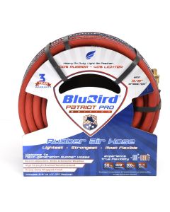 BLBPP3850 image(4) - BluBird 3/8" X 50' Patriot Pro Rubber Air Hose
