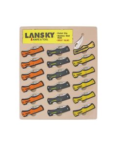LANLKN045 image(0) - Lansky Sharpeners 18 PIECE SMALL LOCKBACK KNIFE DISPLAY