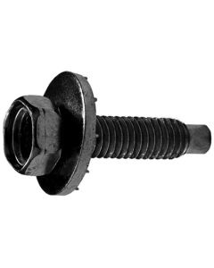 AUVECO 8847 Hex Head Sems Dog Point Body Bolt, 5/16 in - 18 TPI Screw x 1-1/4 in L, Black Phosphate