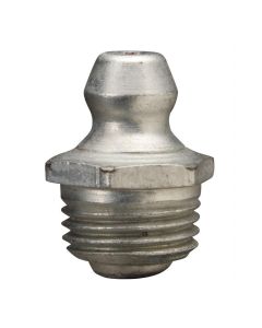 Alemite Metric Fitting, Straight, 10 mm x 1 mm, OAL 5/8"