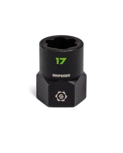 Grip Edge Tools 17mm 3/8" Dr RPT Socket Extractor with FORS (Standard Length)