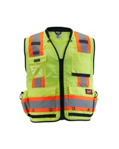 MLW48-73-5163 image(2) - Milwaukee Tool Class 2 Surveyor's High Visibility Yellow Safety Vest - 2XL/3XL