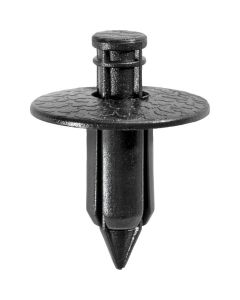 AVC16784 image(0) - AUVECO 16784 Push-Type with Drive Pin Type 8 Retainer, 18 mm Dia Head x 11 mm L Stem x 7 mm Hole, Nylon, Black
