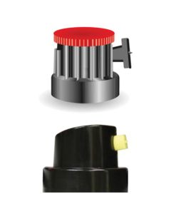 SMX3746214 image(0) - SprayMax 3746214 Variator Nozzle, Black/Red, Use With: 1K and 2K FillClean Aerosols
