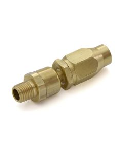 BLBFFSW14 image(0) - BluBird Fast Fix - 1/4" Air Hose Assembly Repair Fitting - w/ 1/4" MNPT Swivel