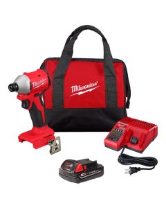MLW3650-21P image(1) - Milwaukee Tool M18 Compact Brushless 1/4 Hex Impact Driver Kit