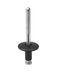 AVCAP18167 image(0) - AUVECO AP18167 Peel-Type Rivet, 1/4 in Dia x 3/32 to 19/32 in Grip Range, Aluminum Rivet/Steel Mandrel, Black