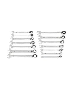 KDT86660 image(1) - GearWrench 14 Piece 90-Tooth 12 Point SAE Reversible Ratcheting Wrench Set