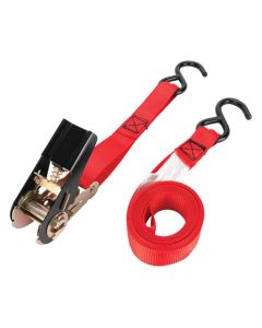 WLMW1870 image(0) - Wilmar Corp. / Performance Tool 4pk 1" x 10' Tie Down Straps