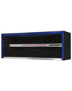 EXTEX7201HCQBKBL image(0) - Extreme Tools EXQ Series 72"W x 30"D Professional Extreme Power Workstation Hutch  Black w Blue Handle