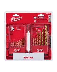 MLW48-89-1105 image(1) - Milwaukee Tool THUNDERBOLT Titanium Drill Bit Set &hyphen; 20PC
