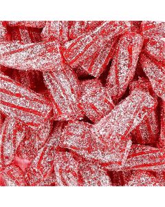 THS190653 image(0) - Tender Heifer Snack Co. Sour Strawberry Pectin Filled Licorice Candy - 10 Ounce